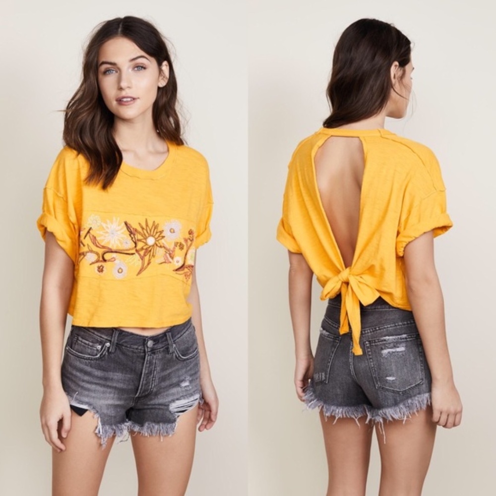 Free People Flower Tee